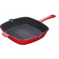 Verschiedene Emaille Farbe Grill Pan Gusseisen